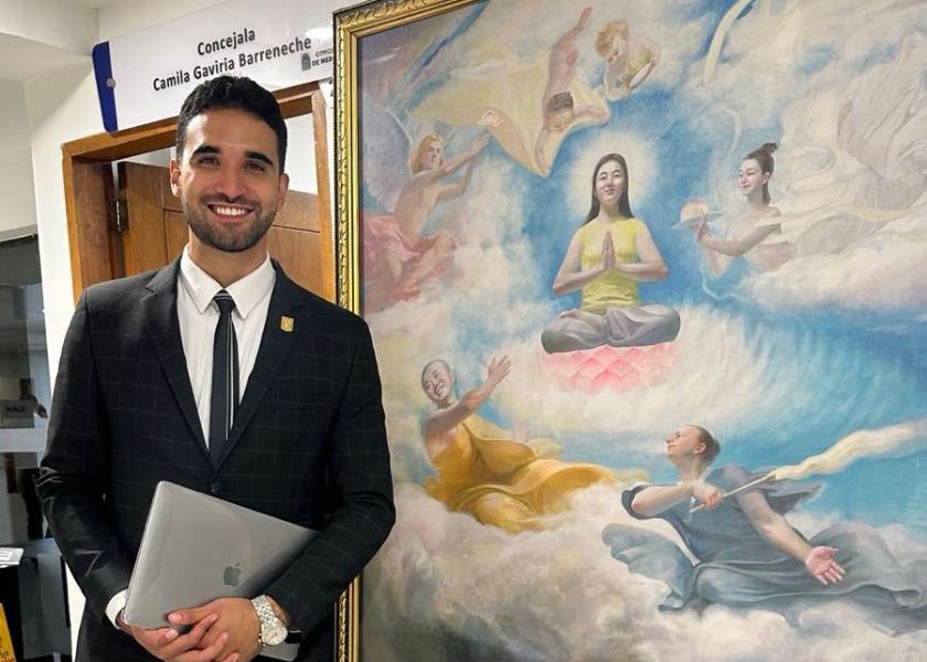 Image for article Medellín, Colombia: Lawmakers Praise the Art of Zhen, Shan, Ren Exhibition