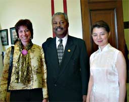 Rep. Donald Payne, with attendees