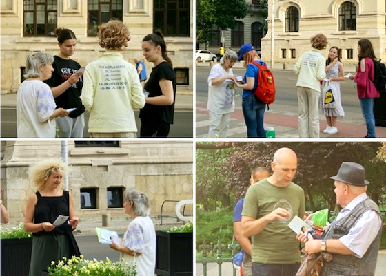 Image for article Bucharest, Romania: Young People Express Hope That Truthfulness-Compassion-Forbearance can Restore the Goodness of Society