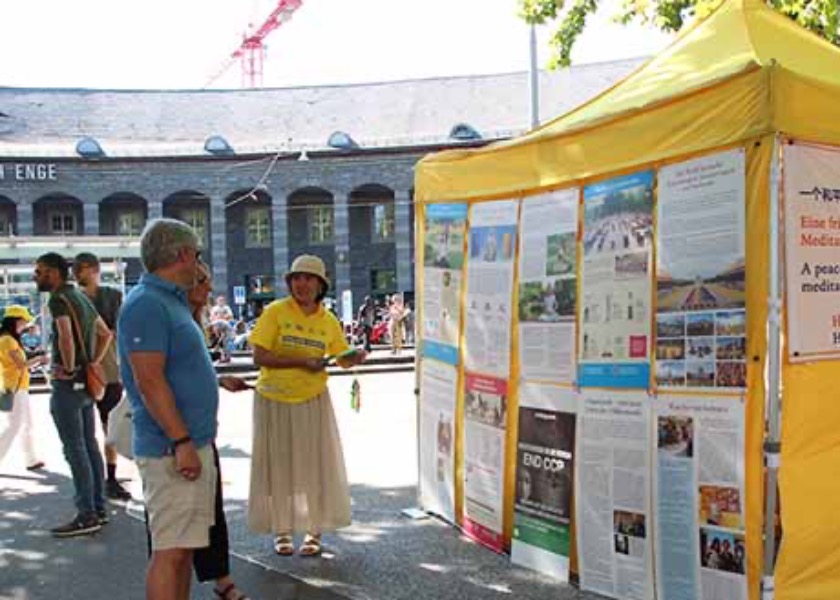 Image for article Zurich Resident: It Is Very Important to Spread the Truth about Falun Dafa