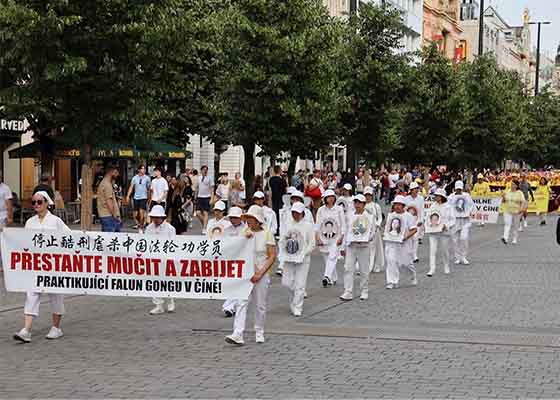 Image for article Czech Republic: Rally and March in Prague Introduce Falun Dafa and Raise Awareness of the Persecution