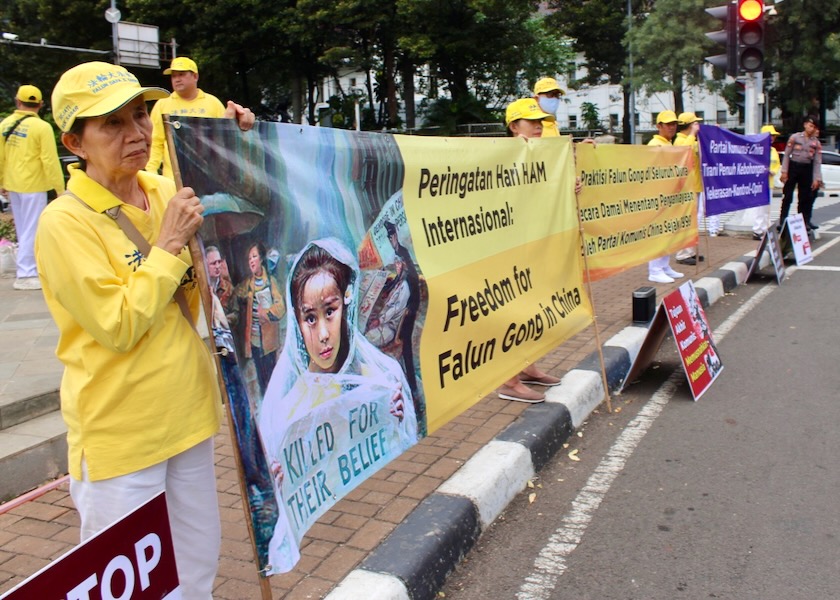 Image for article Rally in Indonesia Calls for an End to the CCP’s Persecution of Falun Gong