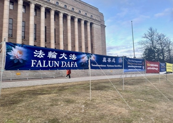 Image for article Helsinki, Finland: Exposing the Chinese Communist Party’s Persecution Outside the Parliament Building