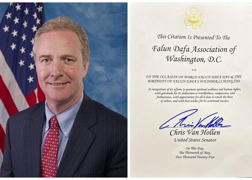 Image for article Maryland, US: Senator Commends Falun Dafa Day