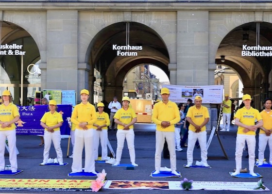 Image for article Bern, Switzerland: Elected Officials and Everyday People Oppose the Persecution in China