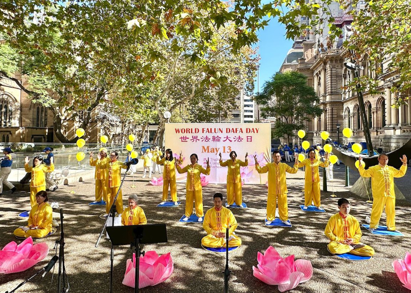 Image for article People in Sydney Express Support at World Falun Dafa Day Celebrations
